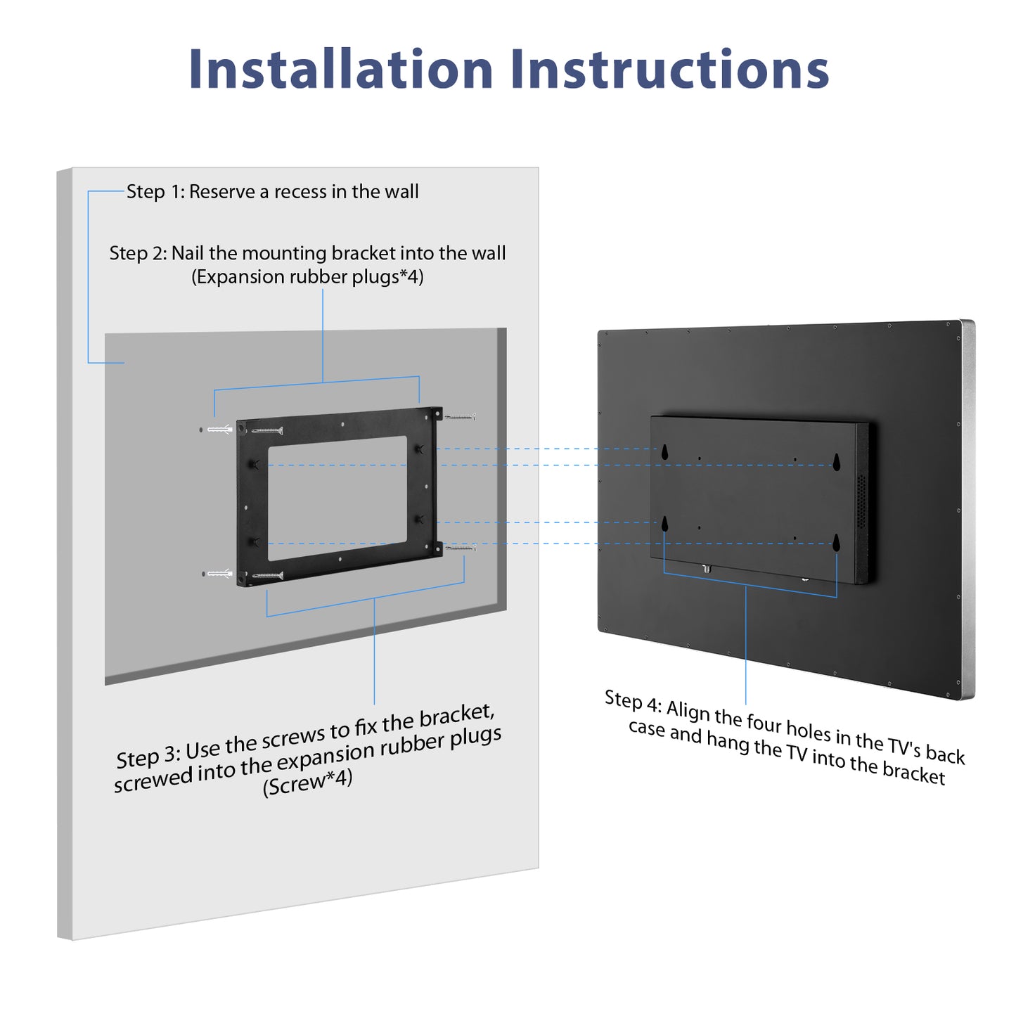 【2024 Model】22Inch Waterproof Bathroom smart 1080P Full HD TV
