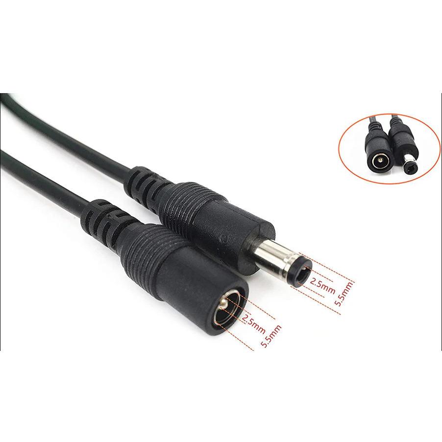 DC part extension cable - 3meters/~10 feet